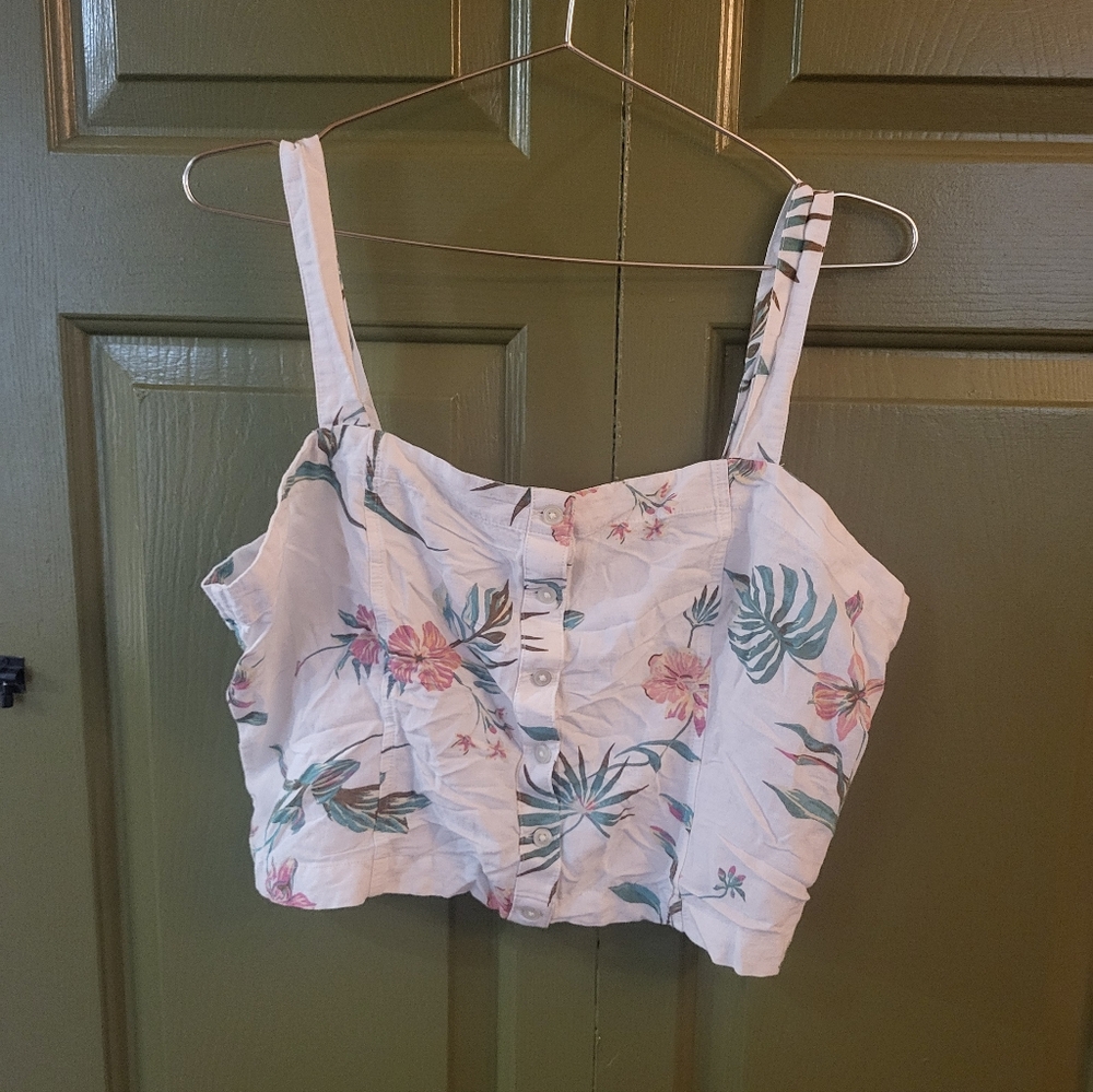 Levi's Hibiscus Floral Crop Top